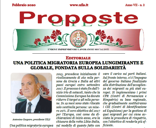 Periodico Proposte UILS – N. 2 – Febbraio 2020