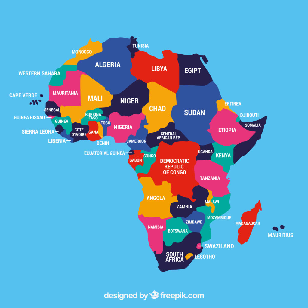 Africa Map Gabon